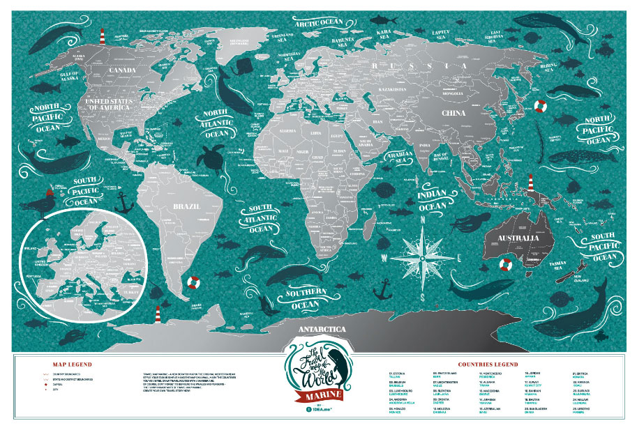 

Географическая карта 1DEA.me Travel Map Marine World