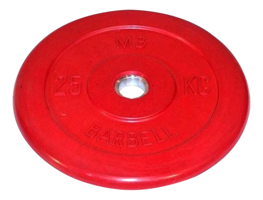 

Диск для штанги MB Barbell Стандарт 25 кг, 26 мм красный, Стандарт