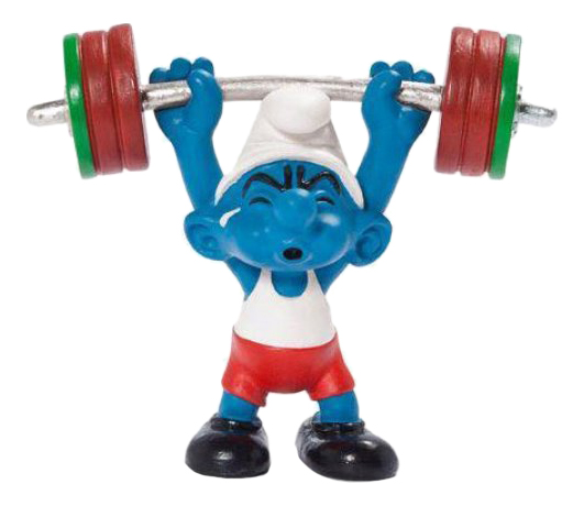 фото Фигурка смурфики штангист schleich the smurfs 20737