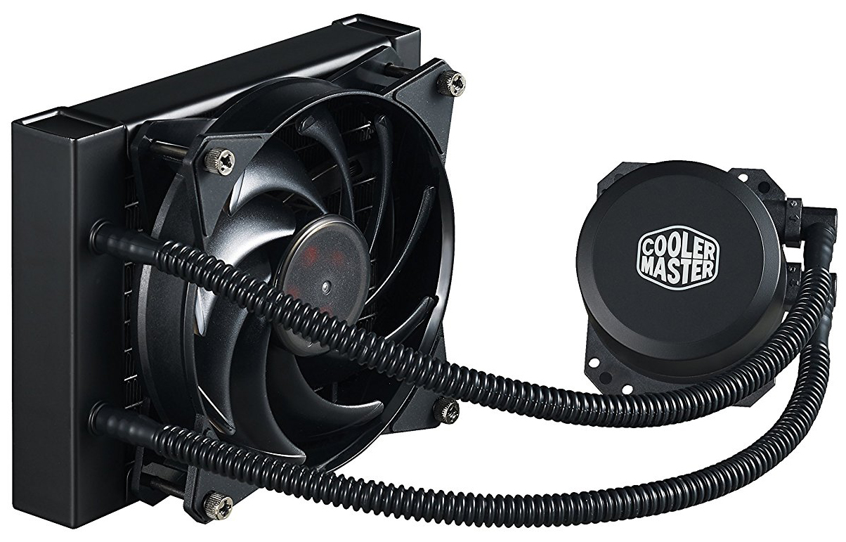 фото Жидкостная система охлаждения cooler master masterliquid lite 120 (mlw-d12m-a20pw-r1)