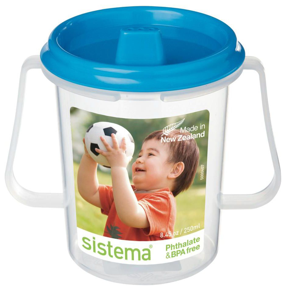 фото Sistema детская чашка с трубочкой 250 мл, 11х8х10.6 см, цвета в ассортименте