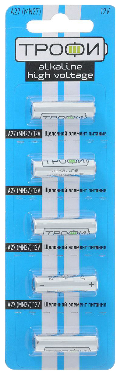 

Батарейка Трофи A27-5BL 5 шт, A27-5BL