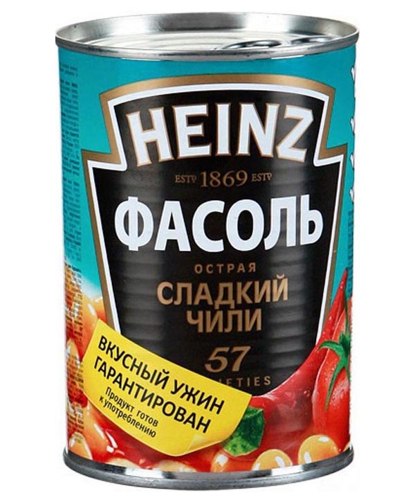 Фасоль Heinz сладкий чили 390 г