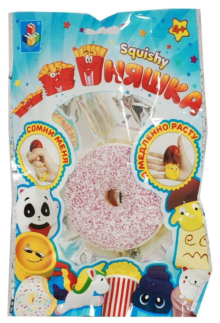 

Игрушка-антистресс 1Toy мммняшка squishy мини-пончик, Игрушка антистресс мини-пончик