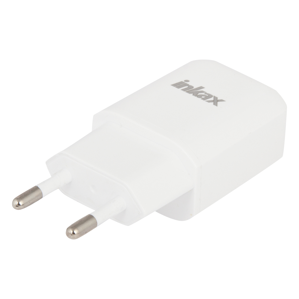 фото Сетевое зарядное устройство inkax cd-24, 1xusb, 2,1 a, (0l-00038528) white