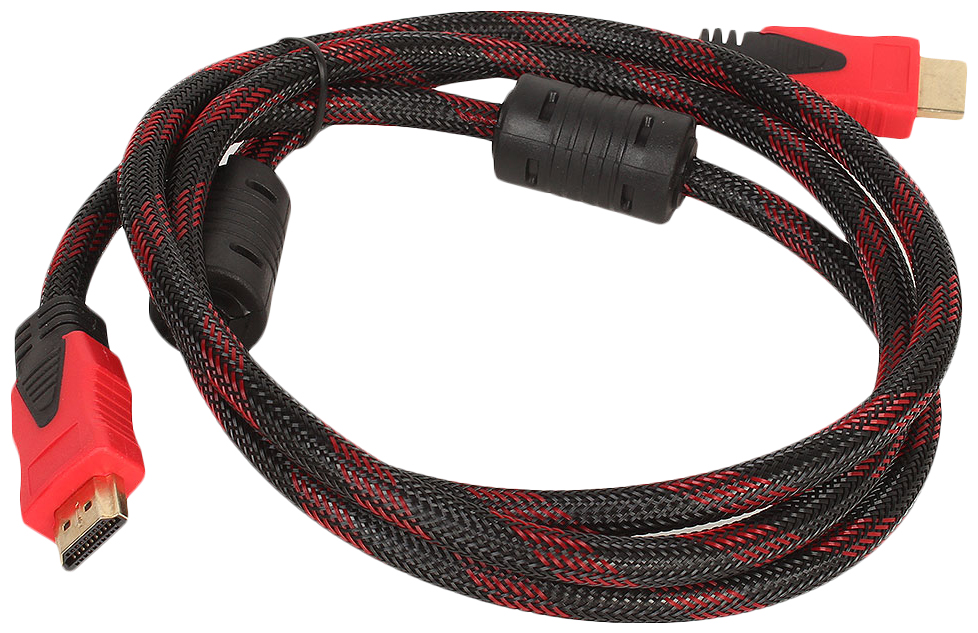 фото Кабель jet.a hdmi - hdmi, 1,5м red/black (ja-hd9)