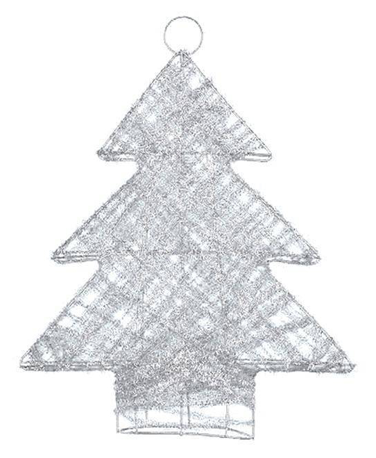 Новогодняя фигурка Snowmen Серебристая елочка Е0150 22x5x34 см