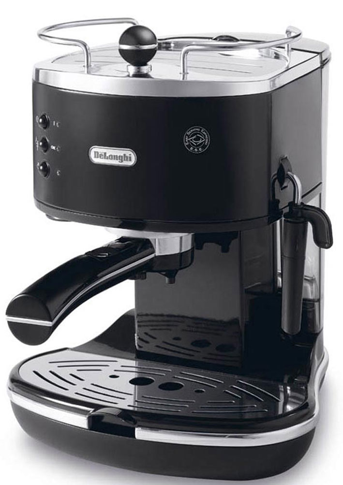

Кофеварка рожкового типа DeLonghi Icona Vintage ECOV311 Black, Черный