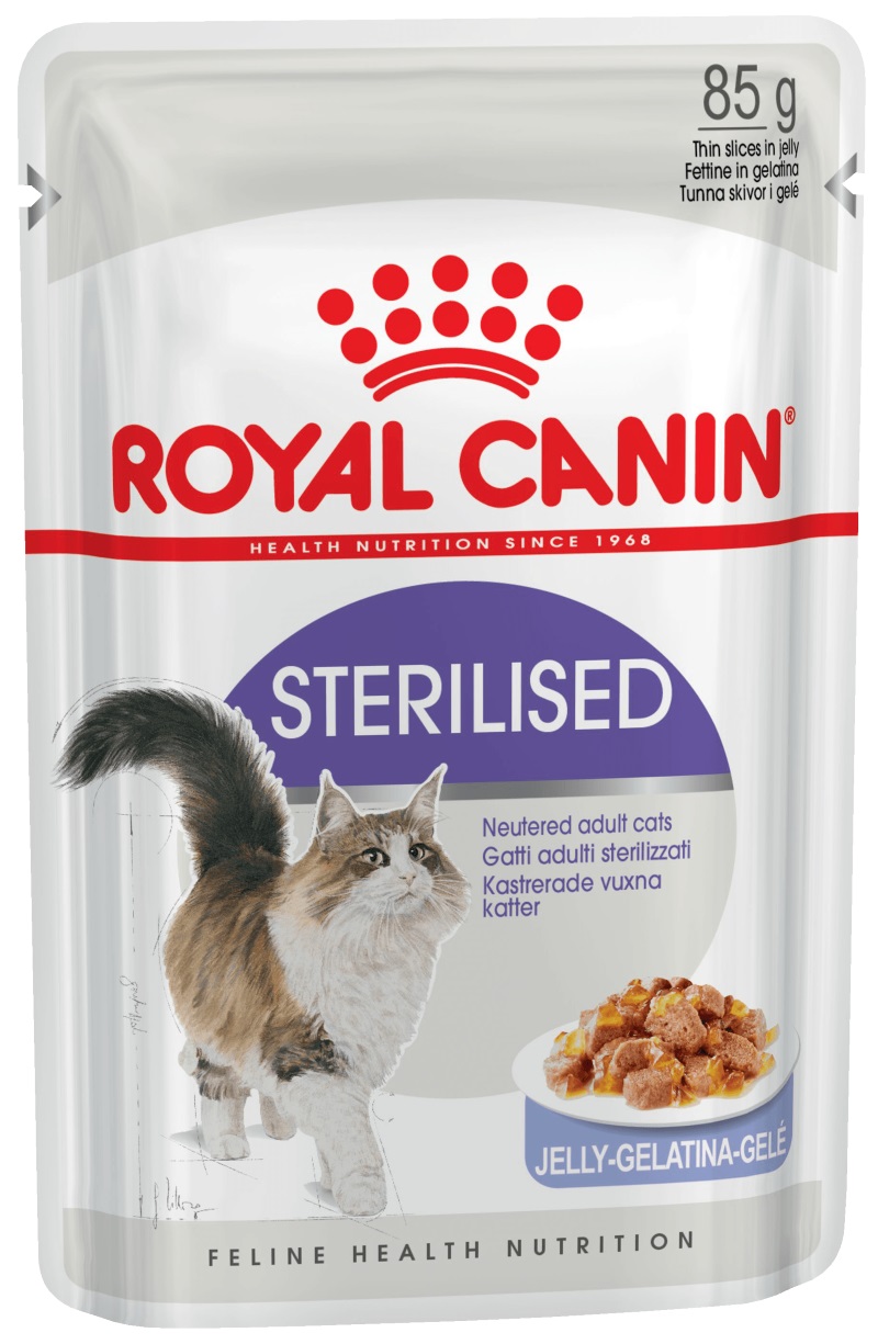 фото Влажный корм для кошек royal canin sterilised, мясо, 12шт, 85г