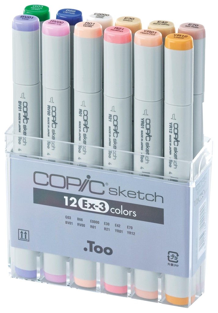 фото Набор маркеров copic sketch ex-3 12 ов