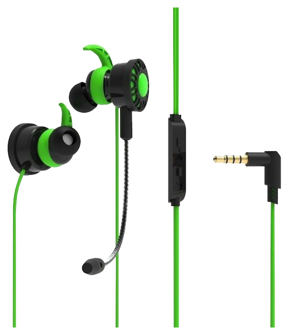 фото Наушники ritmix rh-250m green/black