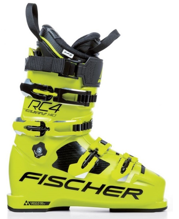 Горнолыжные ботинки Fischer RC4 Curv 140 Vacuum Full Fit 2019, yellow, 27.5