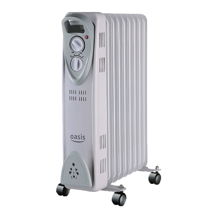 Масляный радиатор Oasis US-20 серый масляный радиатор royal clima ror fr7 1500m белый серый