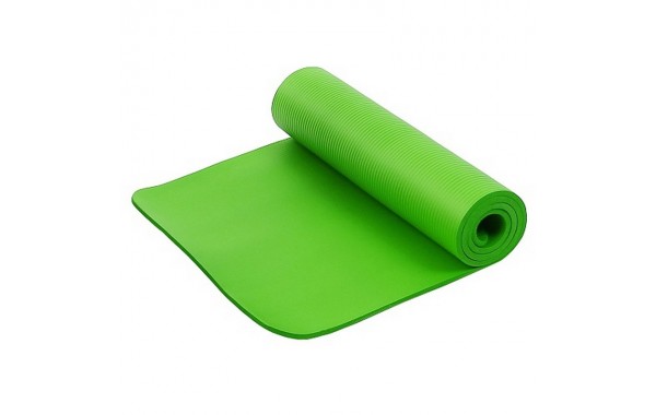 фото Коврик для фитнеса и йоги larsen nbr зеленый р183х61х1см