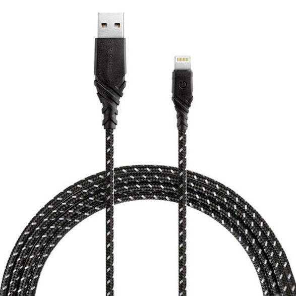 фото Кабель energea nyloglitz lightning — usb-a (2.0) 1.5 м чёрный