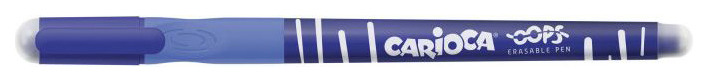 Ручка гелевая Carioca Oops 43039/02, синяя, 1 мм, 1 шт.
