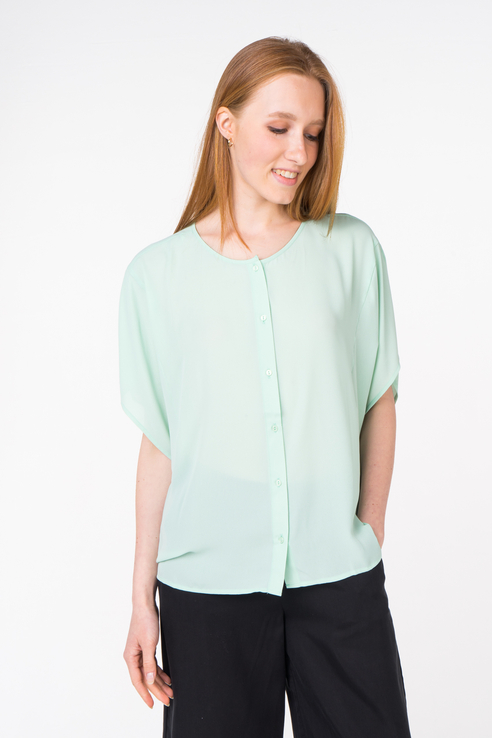 

Блуза женская b.young 20805690 зеленая 38 EU, 20805690