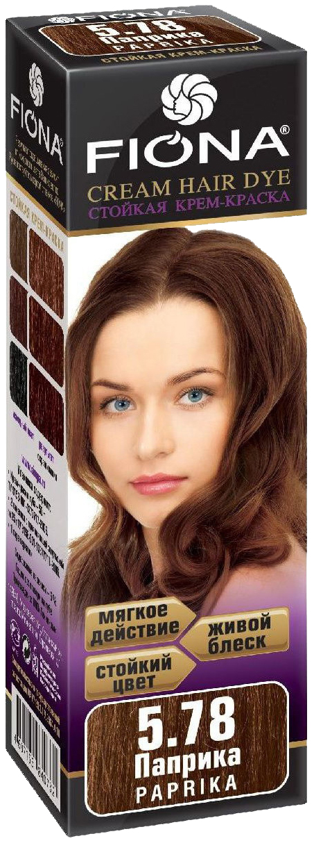 Краска для волос FIONA Cream Hair Dye 5.78 Паприка