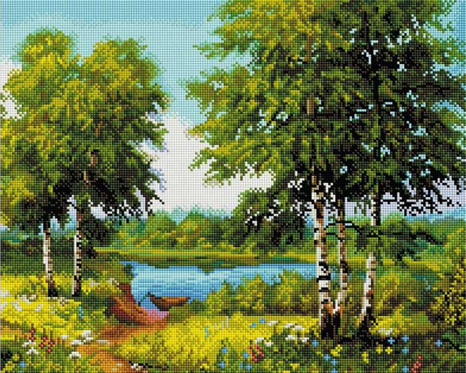 

Алмазная вышивка Белоснежка За околицей, 40x50 см, За околицей