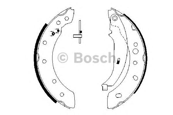 

Комплект тормозных колодок BOSCH 0986487672