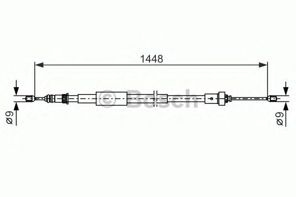 

Трос cтояночного тормоза BOSCH 1987482386