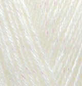 

Пряжа для вязания Alize Angora Gold Simli 5 шт. по 100 г 500 м цвет 001 кремовый