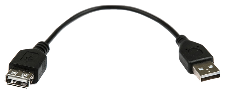 

Кабель Dialog USB A-USB A, M-F 0,15м Black (HC-A5901), Черный, HC-A5901