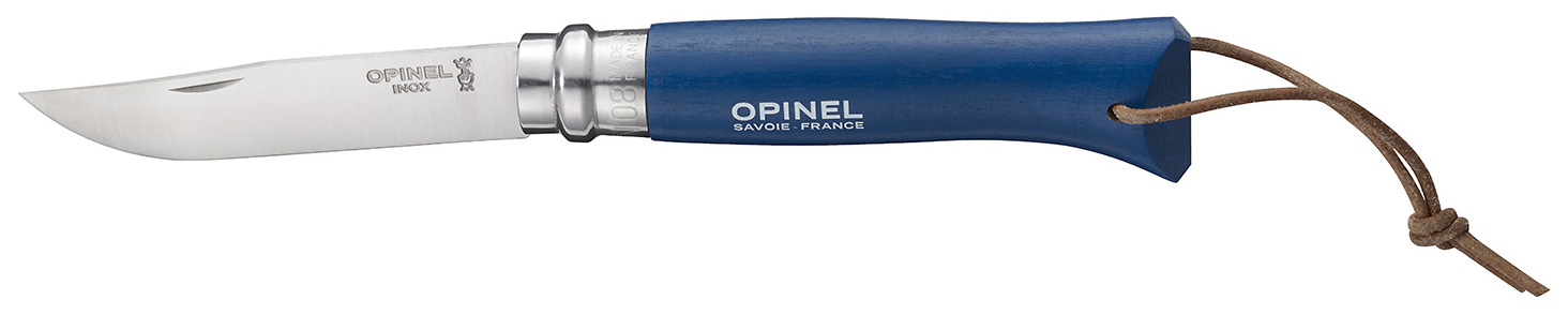 фото Туристический нож opinel 001891 №8 tradition bushwhacker blue + sheath