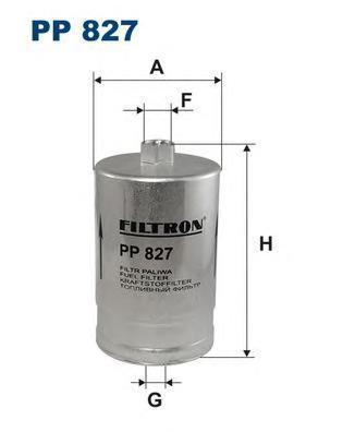 фото Фильтр топливный filtron pp827