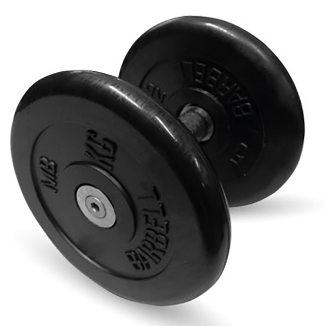 

Гантель обрезиненная MB Barbell Atlet MB-FdbM-B6 6 кг, MB-FdbM-B6