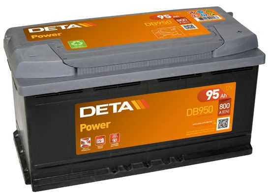 фото Аккумулятор автомобильный deta db950 95 ач