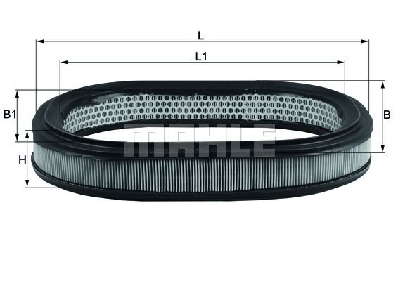 фото Фильтр воздушный knecht lx 78 mahle/knecht