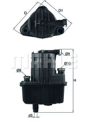 фото Фильтр топливный knecht kl 469 mahle/knecht