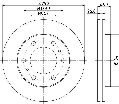 фото Тормозной диск nisshinbo nd3027k