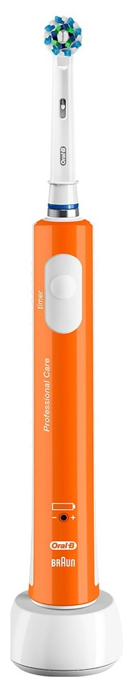 фото Зубная щетка электрическая braun oral-b pro 400 cross action orange