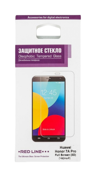 

Защитное стекло RED LINE для Huawei Honor 7A Pro Black, УТ000014478