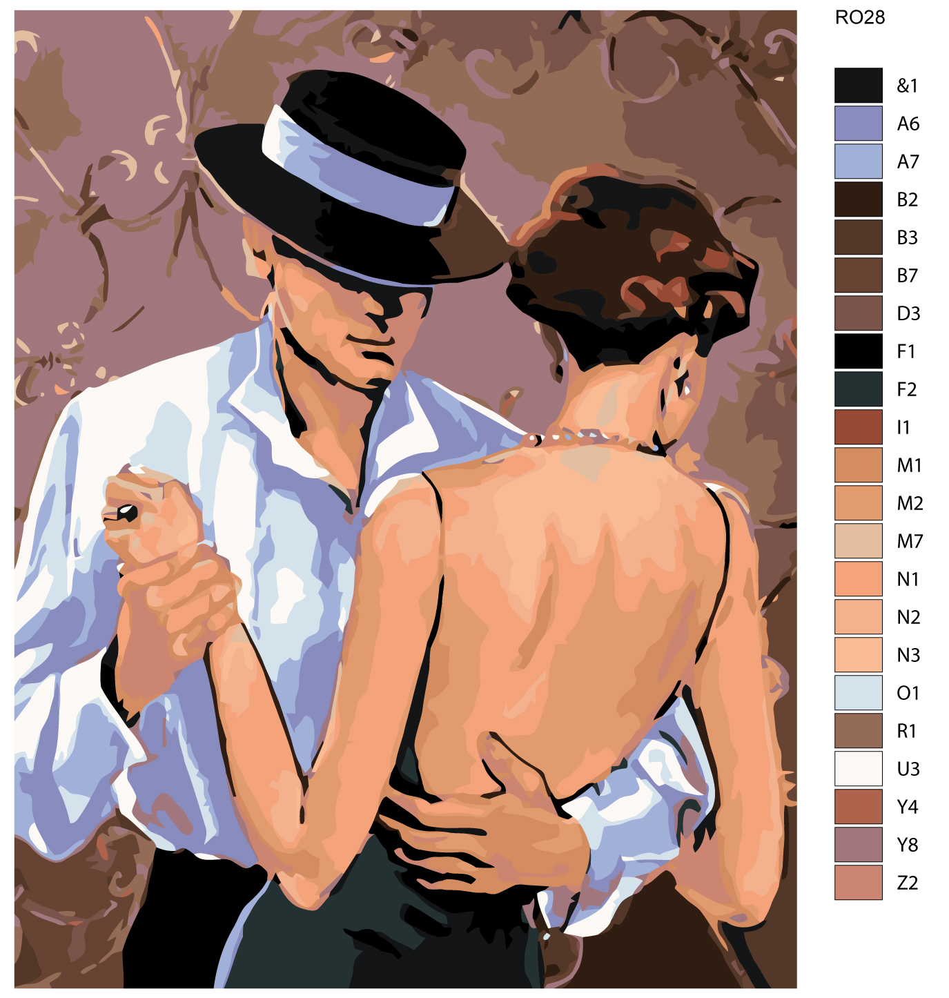 

Картина по номерам, 40 x 50, RO28, RO28