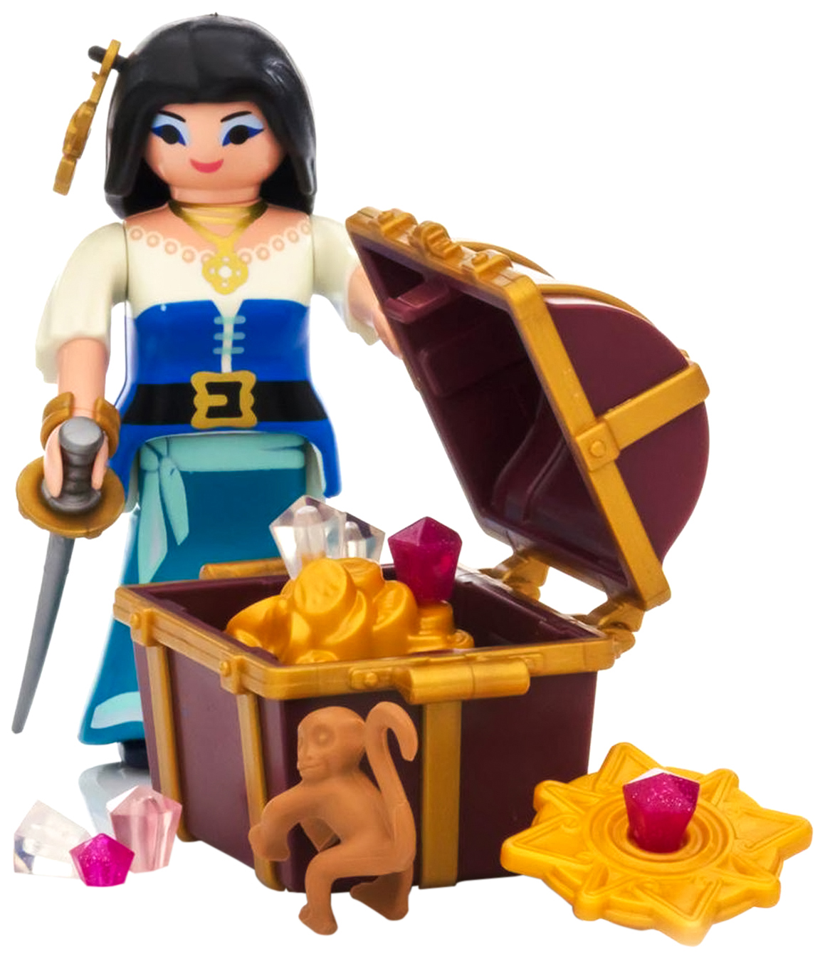 фото Игровой набор playmobil экстра-набор:пират с сокровищами