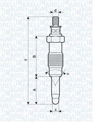 Свеча накаливания Magneti Marelli 062583003304