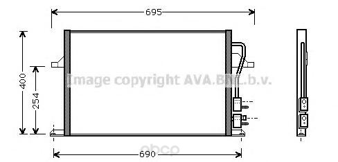 Радиатор охлаждения двигателя Ava FD5259