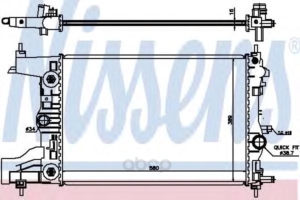 

Радиатор охлаждения двигателя Nissens 630729