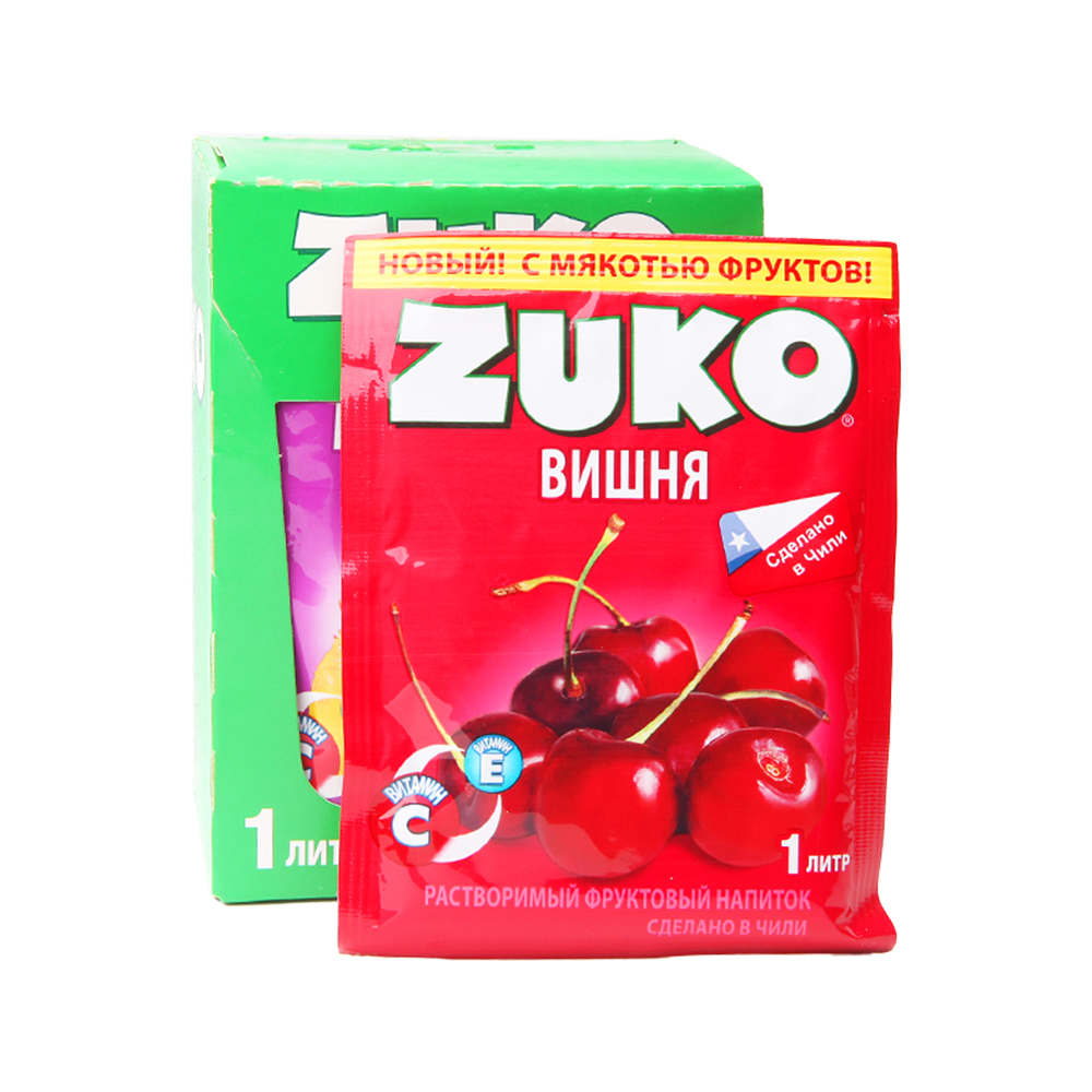 Напиток растворимый Zuko вишня 12 штук