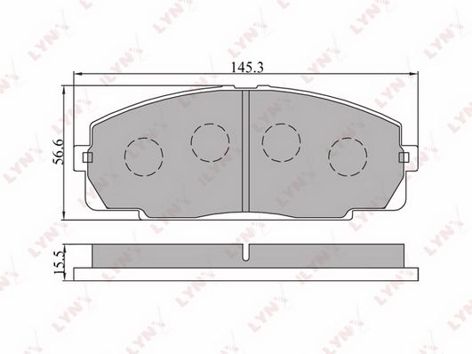 

Тормозные колодки LYNXauto дисковые BD7508