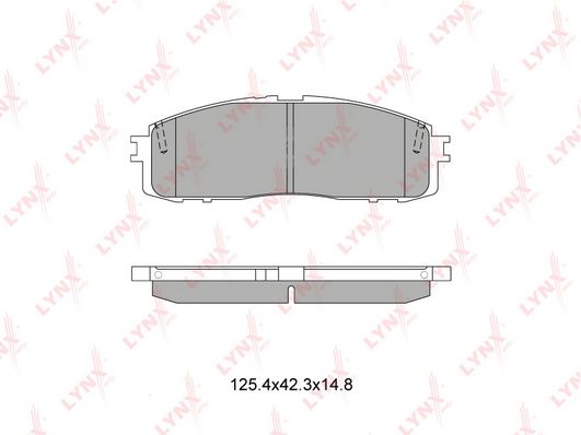 

Тормозные колодки LYNXauto дисковые BD7602