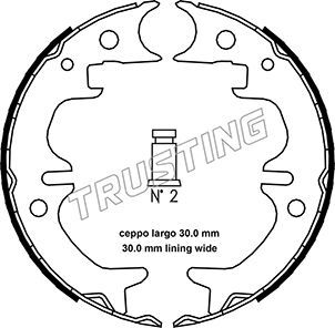 

Тормозные колодки дисковые TRUSTING 115.316