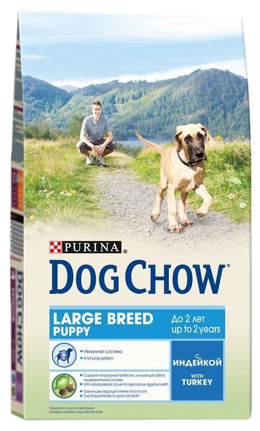 

Сухой корм для щенков Dog Chow Puppy Large Breed, для крупных пород, индейка, 14кг, Puppy Large Breed