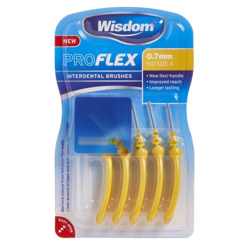 Набор цилиндрических ершиков Wisdom Proflex Interdental Brush 0,7мм 5шт