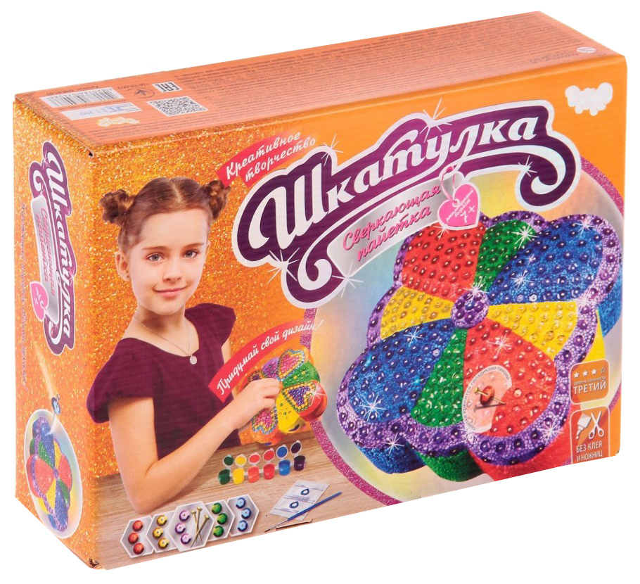 

Набор для создания шкатулки Danko toys сверкающая пайетка SHR-01-03
