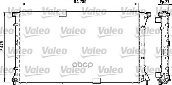 

Радиатор системы охлаждения Valeo 732911