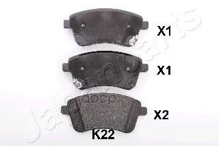 

Комплект тормозных колодок Japanparts PAK22AF